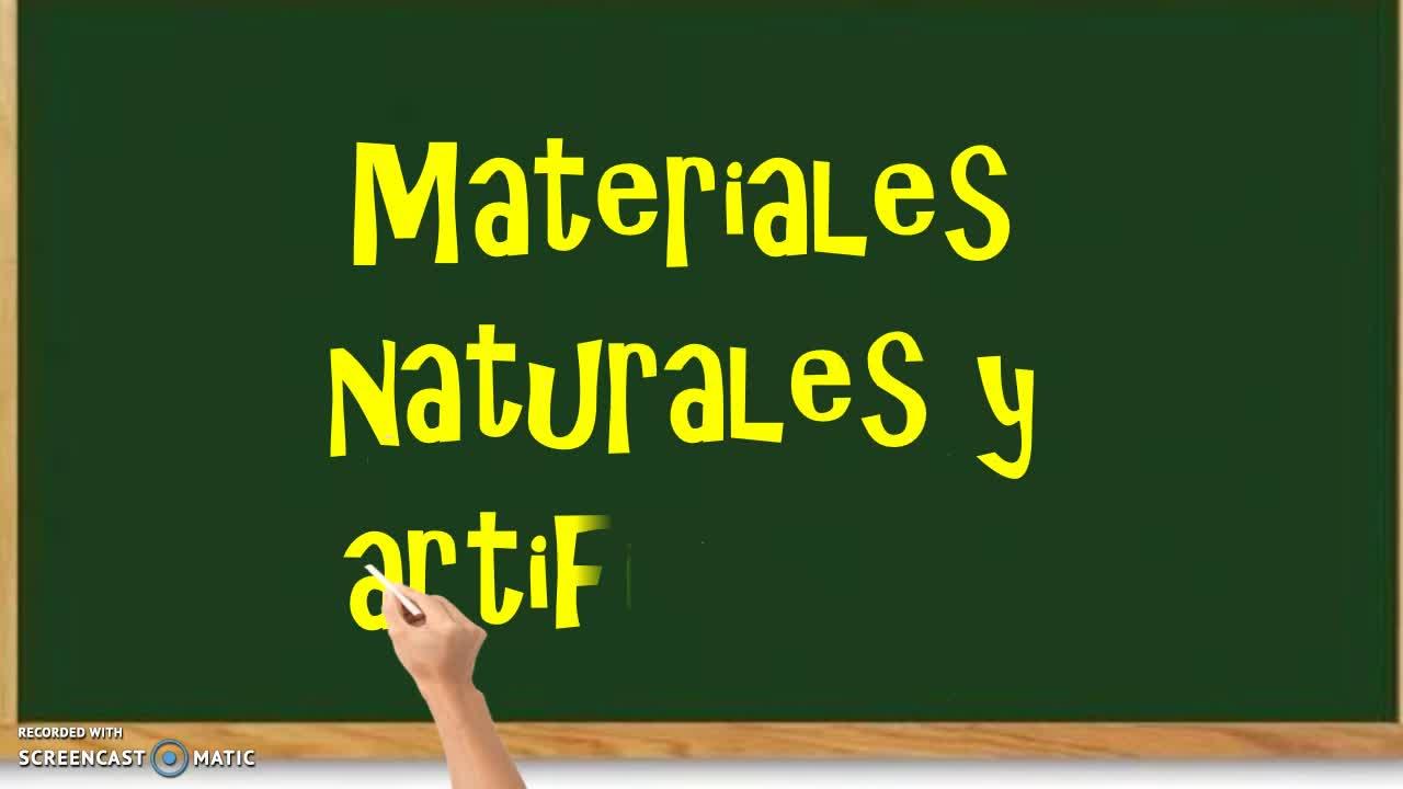 Materiales naturales y artificiales | Mediateca de EducaMadrid