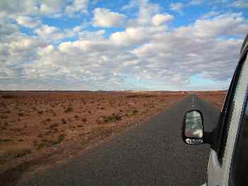 Carretera en el desierto, Marruecos