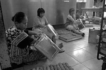 Fábrica de galletas, Indonesia