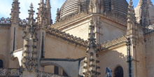 Cúpula y pináculos de la Catedral de Segovia, Castilla y León