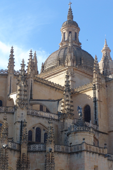 Cúpula y pináculos de la Catedral de Segovia, Castilla y León