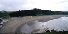 Arroyo de Piñera o Frexulfe en la playa de Frexulfe, Navia, Prin