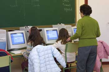 Realizando actividad con el ordenador