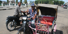 Moto con carrito, Banda Ache, Sumatra, Indonesia