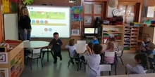 Los buhos de INfantil 3 años disfrutan con la pizarra digital_CEIP FDLR_Las Rozas 