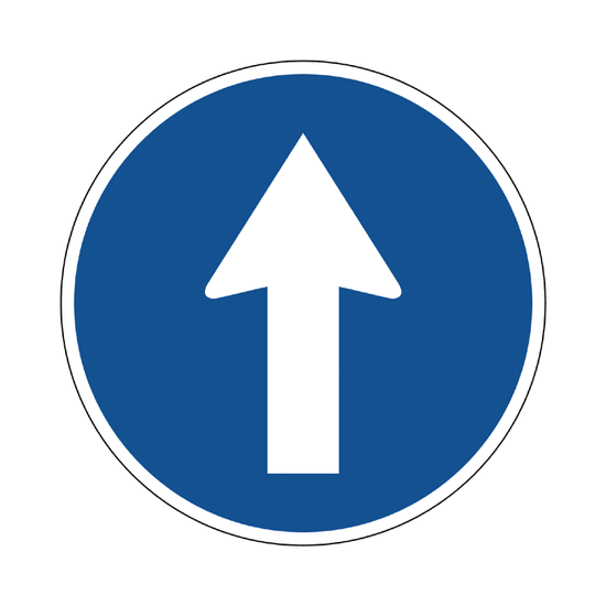 Sentido obligatorio: Recto