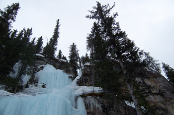 Cascada helada, Lago Louise, Parque Nacional Banff