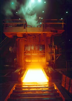 Tren Chapa Gruesa en una planta siderúrgica