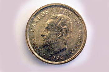 Pesetas , Juan Carlos I, Cara
