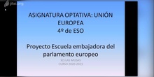 ASIGNATURA OPTATIVA UNIÓN EUROPEA 4º ESO
