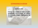 ESTIMACIONES Y ERRORES