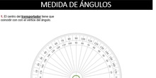 Medida y trazado de ángulos