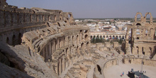 Cávea, Anfiteatro de El Djem, Túnez