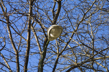 Farola en La Almudena, Madrid