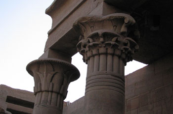 Capiteles, Templo de Philae, Egipto