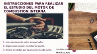Instrucciones para realizar el estudio de un motor de combustion interna