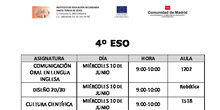 CUADRANTE EXÁMENES FINALES ESO FINAL