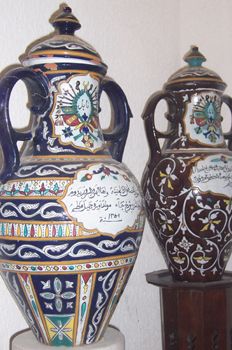 Jarrones, Museo de Sidi Bou Said, Túnez