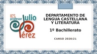 Presentación de Inicio de Curso - Lengua - 1º Bachillerato