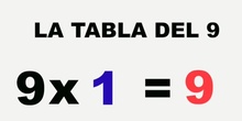 LA TABLA DEL 9