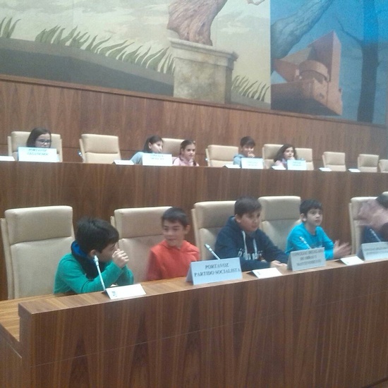 Visita al salón de plenos en 5º 5