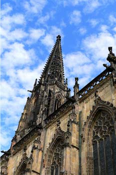 Iglesia gótica en Muenster, Alemania