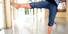 Postura de pies, baile Javanes, Java, Indonesia