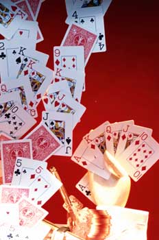 Cartas de una baraja de póquer