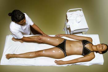 Vendas frías: aplicación de crema reafirmante