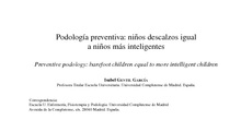 Niños descalzos igual a niños más inteligentes 