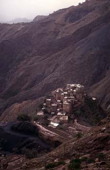 Edificaciones en Kohlan, Yemen