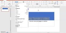 POWERPOINT: Vídeo y Sonido