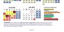 CALENDARIO ESCOLAR ACTUALIZADO