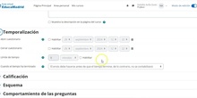 Cuestionarios: Configuración general