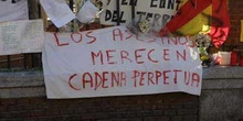 Mensaje de protesta en contra de los Atentados del 11-M