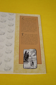 Solapa trasera de la sobrecunbierta de un libro