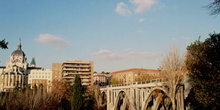 Vista del Viaducto y la Catedral de la Almudena, Madrid