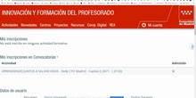 Actualización datos plataforma Innovación Comunidad de Madrid