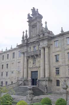 Fachada de un edificio, Santiago de Compostela, La Coruña, Galic