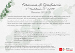 Programa graduación 2º Bachillerato 2026