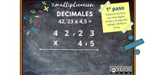 Multiplicación con decimales