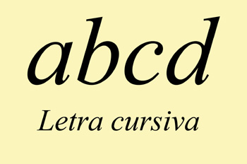 Letra cursiva