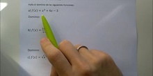 Ejemplos cálculo de dominio