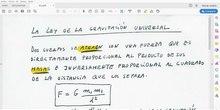 Ley de la Gravitación universal