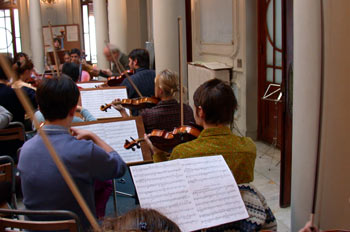 Ensayo de una orquesta