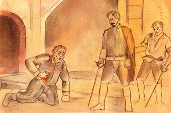 Don Gonzalo herido de muerte