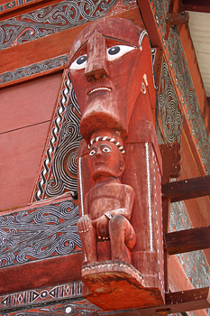 Detalle de una casa, Batak, Sumatra, Indonesia