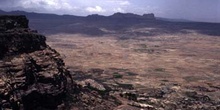 Paisaje desde Kawkaban, Yemen