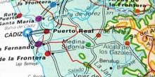 Mapa de Cádiz