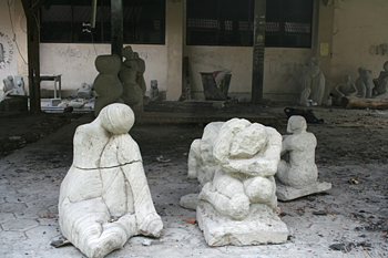 Taller de escultura, Facultad de Bellas Artes, Jogyakarta, Indon